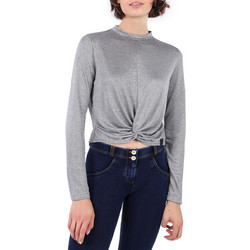 Freddy Γυναικείο Αθλητικό Crop Top Γκρι F9WFNT3-H61L