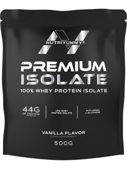 NutriYummy Premium Isolate Vanilla Πρωτεΐνη Ορού Γάλακτος Γράμμωσης 500gr