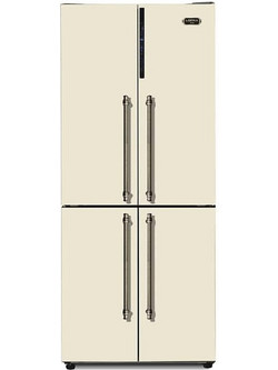 Lofra GFRBI817 Retro Ψυγείο Ντουλάπα 488lt Full No Frost Υ179.3xΠ83.3xΒ74cm Μπεζ/Bronze