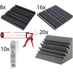 t.akustik Rehearsal Room M Basic Diffuser Set Grey