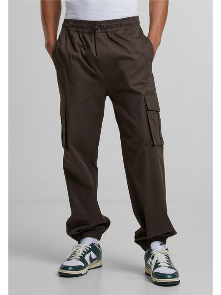Def Ανδρικό Παντελόνι Cargo Joggers Κανονική Εφαρμογή Καφέ DFCP069-00075