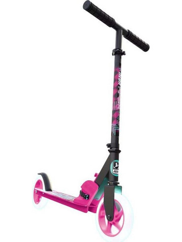 YVolution Neon Apex Αναδιπλούμενο Παιδικό Πατίνι Δίτροχο με Φωτάκια Ροζ 53. NS39P4