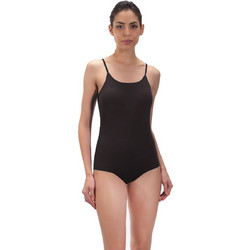 Cottonhill Γυναικείο Κορμάκι Slip με Τιραντάκι Μαύρο CH1880
