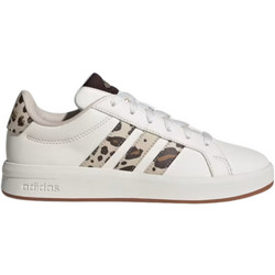 Adidas Grand Court 3.0 Παιδικά Sneakers Λευκά Καφέ KJ4849
