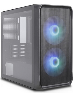 Silentware Air 10 Black Midi Tower Κουτί Υπολογιστή RGB με Πλαϊνό Παράθυρο