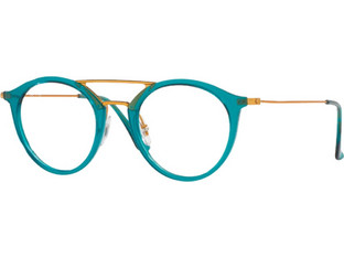 Ray-Ban RB7097 5632 Γυναικείος Σκελετός Γυαλιών Οράσεως Κοκάλινος Μεταλλικός Χρυσός Πράσινος