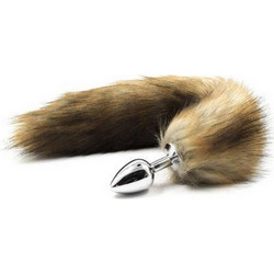 Toyz4lovers Fox Πρωκτική Σφήνα Tail Plug 7cm Καφέ