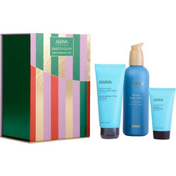 Ahava Wave Of Hydration Trio Mineral Body Lotion 250ml + Mineral Hand Cream 100ml + Mineral Shower Gel 40ml