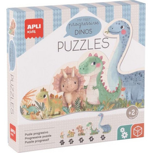 Παιδικό Puzzle APLI My First Progressive Dinos 21 Κομμάτια