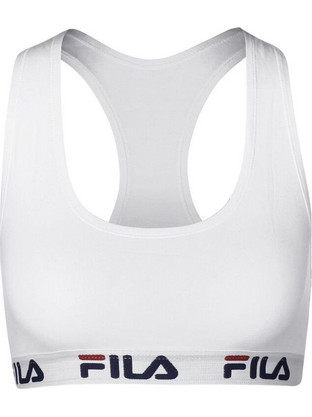 Fila Αθλητικό Μπουστάκι με Μέτρια Στήριξη Λευκό FUBM7