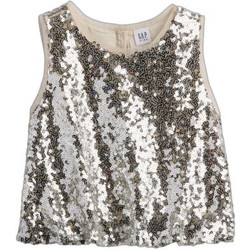 Gap Bubble Παιδικό T-Shirt Αμάνικο Ασημί 843490000