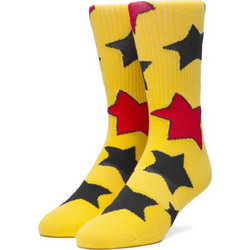 Huf Bode Cheech Wizard Ανδρικές Κάλτσες Ψηλές με Σχέδια Κίτρινες SK00429