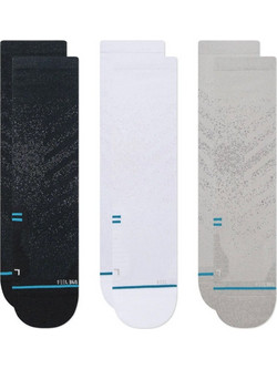 Stance Ανδρικές Κάλτσες Ψηλές Μαύρες Λευκές Γκρι 3Pack A448A23FLX-MUL