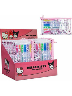 Hello Kitty Σετ Στυλό Gel Πολύχρωμο 24 x 6 τμχ