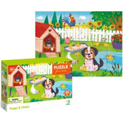 Παιδικό Puzzle Dodo Puppy & Chicks 30 Κομμάτια