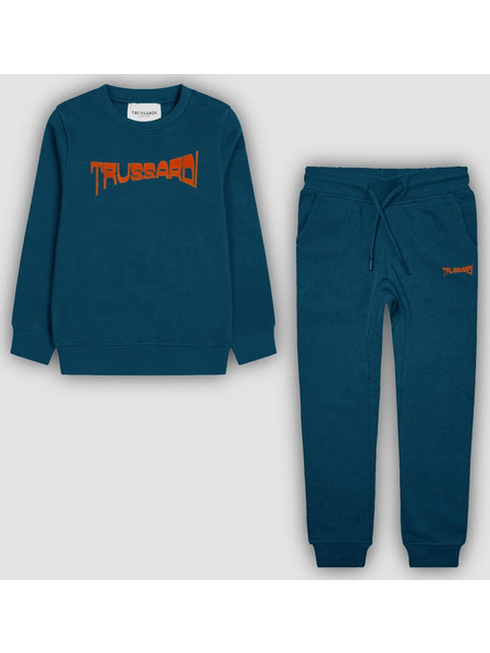 Trussardi Παιδικό Σετ Φόρμας Πετρόλ TBA24094CF-W8183