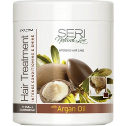 Farcom Seri Natural Line Argan Oil Μάσκα Μαλλιών για Επανόρθωση για Ταλαιπωρημένα Μαλλιά 1lt