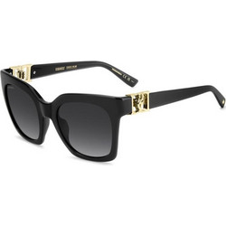Dsquared2 D20207/S 807 Γυναικεία Γυαλιά Ηλίου Τετράγωνα Κοκάλινα Μαύρα με Μαύρο Φακό