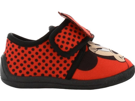 Disney Minnie Mouse Χειμερινές Παιδικές Παντόφλες Μποτάκια για Κορίτσι Κόκκινες DM008153