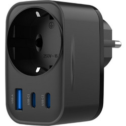 Havit UC142 Φορτιστής χωρίς Καλώδιο με Θύρα USB-A & 2 Θύρες USB-C 30W