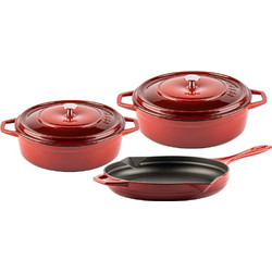 Hosse Kitchen Σετ Μαγειρικά Σκεύη από Ανοξείδωτο Ατσάλι 3τμχ 3800446850160