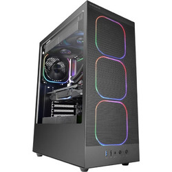 Mars Gaming MC-Nebula Black Gaming Midi Tower Κουτί Υπολογιστή με Πλαϊνό Παράθυρο