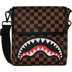 Sprayground Big City Emboss Ανδρική Τσάντα Ώμου / Χιαστί Καφέ 910B8482NSZ