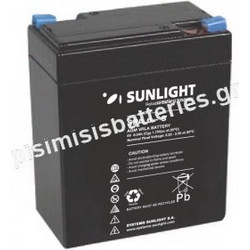 Sunlight SPA6-8 Μπαταρία VRLA 6V 8Ah