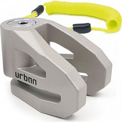 Urban UR208T Κλειδαριά Δισκόφρενου Μηχανής 10mm Ασημί