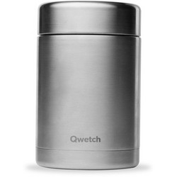 Qwetch Δοχείο Φαγητού Θερμός Inox 600ml Ασημί