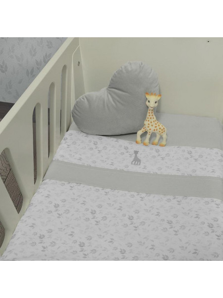 Sophie La Girafe Σετ Βρεφικά Σεντόνια Λίκνου / Καλαθούνας Βαμβακερά 80x100 Des 507 2τμχ