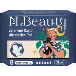 M Beauty Σερβιέτες με Φτερά για Αυξημένη Ροή 6 Σταγόνες 8τμχ