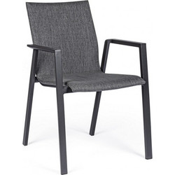 Kare Design Odeon Καρέκλα Κήπου Μεταλλική Γκρι 0663592