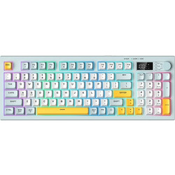 Onikuma G80 Ασύρματο Gaming Πληκτρολόγιο RGB Light Blue
