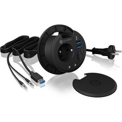 Icy Box IB-HUB1430-CR USB Hub 3.0 USB-A με 7 Θύρες USB-A / Card Reader