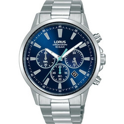 Lorus Ανδρικό Ρολόι Χρονογράφος με Ασημί Μεταλλικό Μπρασελέ RT311LX9