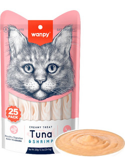 Wanpy Creamy Treat with Tuna & Shrimps 350gr