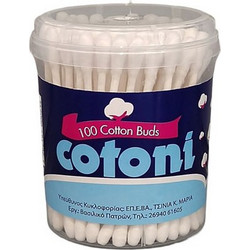 Cotoni Μπατονέτες Βαμβακερές 100τμχ