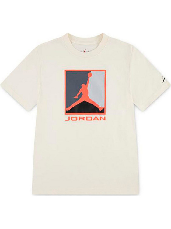 Jordan Παιδικό T-Shirt Κοντομάνικο Μπεζ 95F057-W5T