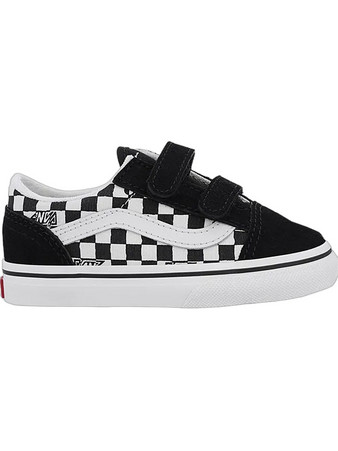 Vans Old Skool Βρεφικά Sneakers Αγκαλιάς Μαύρο Άσπρο VN000CRWBLA1