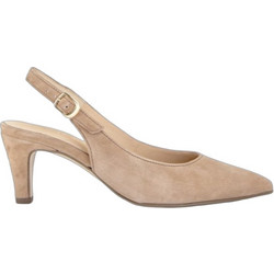 Gabor Ανατομικές Γόβες Suede Slingback με Λεπτό Χαμηλό Τακούνι Μπεζ GAB-81590-14