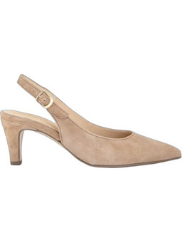 Gabor Ανατομικές Γόβες Suede Slingback με Λεπτό Χαμηλό Τακούνι Μπεζ GAB-81590-14