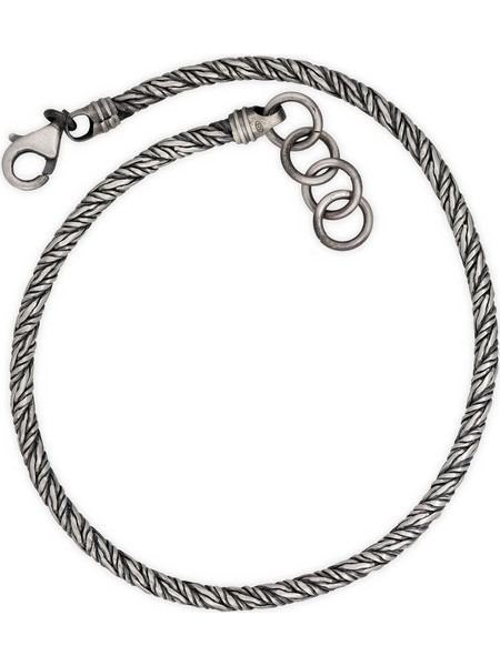 Emmanuela handcrafted for you Ανδρικό Βραχιόλι Αλυσίδα Ασημί LU176BR