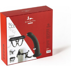 Virgite Universal Medium Harness Strap On με Dildo 15cm Μαύρο
