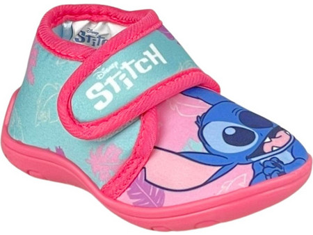 Υφαντίδης Lilo & Stitch Χειμερινές Παιδικές Παντόφλες Μποτάκια για Κορίτσι Γαλάζιες Φούξια 807396
