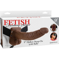 Pipedream Fetish Fantasy 9" Harness Strap On με Dildo 22.9cm Καφέ