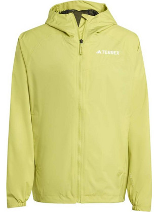 Adidas Αθλητικό Ανδρικό Μπουφάν Softshell Αδιάβροχο Lime JL9776