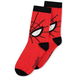 Difuzed Marvel Spiderman Ανδρικές Κάλτσες Ψηλές με Σχέδια Κόκκινες NS501827SPN
