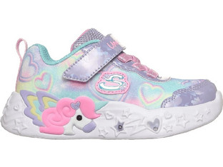 Skechers Παιδικά Sneakers με Φωτάκια Λιλά Γαλάζια 303064N-LVMT