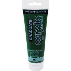Daler-Rowney Graduate 343 Hooker's Green Ακρυλικό Χρώμα Ζωγραφικής 120ml